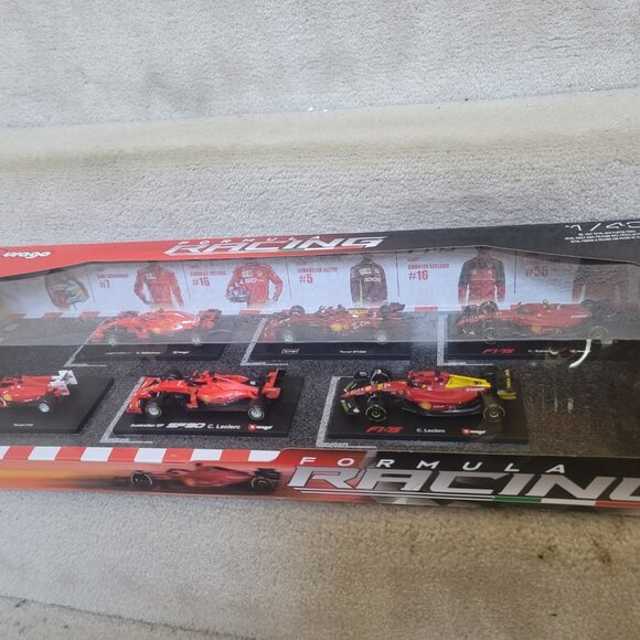 Bburago Ferrari Racing Formula 1 F1 1:43 Scale Die Cast Metal 6 Cars Brand New - Picture 9 of 16
